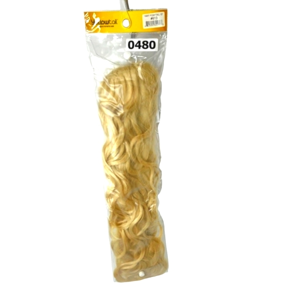 *H25480 NWT Yellowtail Yaky Blond Wavely Ponytail - Picture 6 of 8